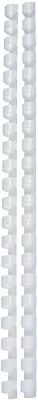 Пружины для переплета пластиковые Fellowes d 10мм 41-55лист A4 белый (25шт) CRC-53308 (FS-53308)