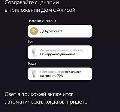 Яндекс Датчик движения и освещения Zigbee