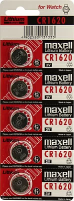 Элемент питания Maxell CR1620-5 (щелочной (alkaline) 1.5V) уп.5 шт