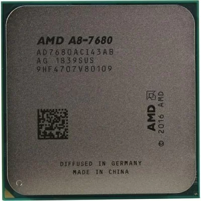 Процессор CPU AMD A8-7680 (AD7680AC) 3.5 GHz/4core/SVGA RADEON R7/2 Mb/65W/5 GT/s Socket FM2+