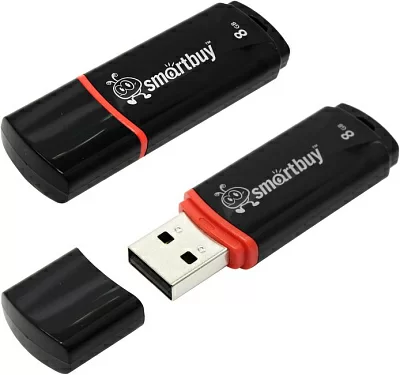 Накопитель SmartBuy Crown SB8GBCRW-K USB2.0 Flash Drive 8Gb (RTL)