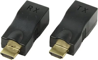 ORIENT HDMI 2.0 extender VE042, удлинитель до 30 м по витой паре, FHD 1080p/3D (Ultra HD 4K до 5 м), HDCP, подключается 1 кабель UTP Cat5e/6, не требуется внешнее питание (30042)