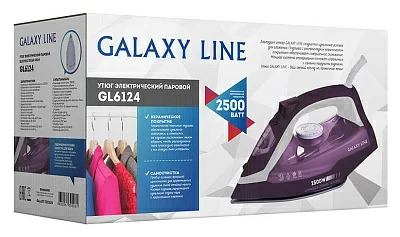 Утюг Galaxy Line GL 6124 2500Вт фиолетовый/белый