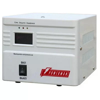 Источник бесперебойного питания (ИБП) PowerMan Стабилизатор напряжения Powerman AVS 500 A (6121481) AVS 500 A (946335)