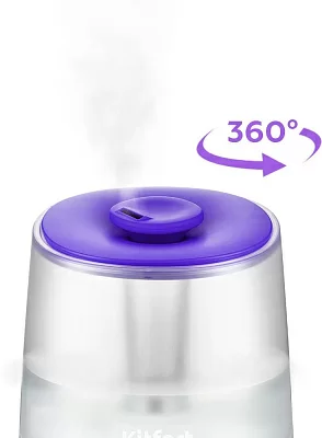 Увлажнитель воздуха Kitfort КТ-2842-1 15.6Вт (ультразвуковой) белый/фиолетовый