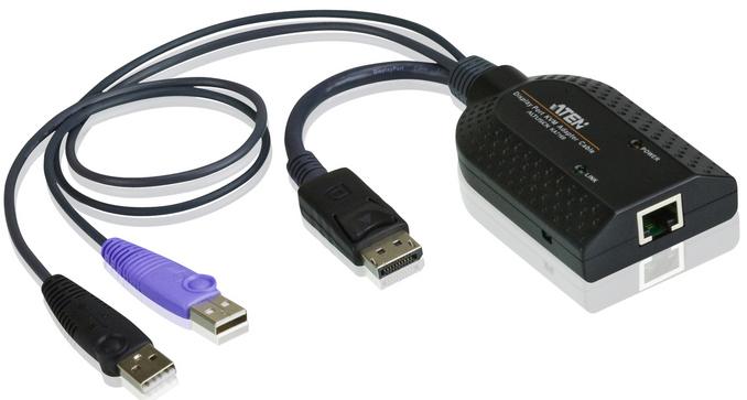 Модуль удлинителя, Display port+KBD+MOUSE USB, 50 метр., для подкл. комплекта перключат. KN2124v/2140v/4124v/4140v/2116A/2132/4116/4132; KM0532/0932/0032, макс.разреш. 1600х1200, RJ45+HD-DP+USB A-тип, Female+2xMale, без Б.П., (DDC2B) [KA7169] ATEN