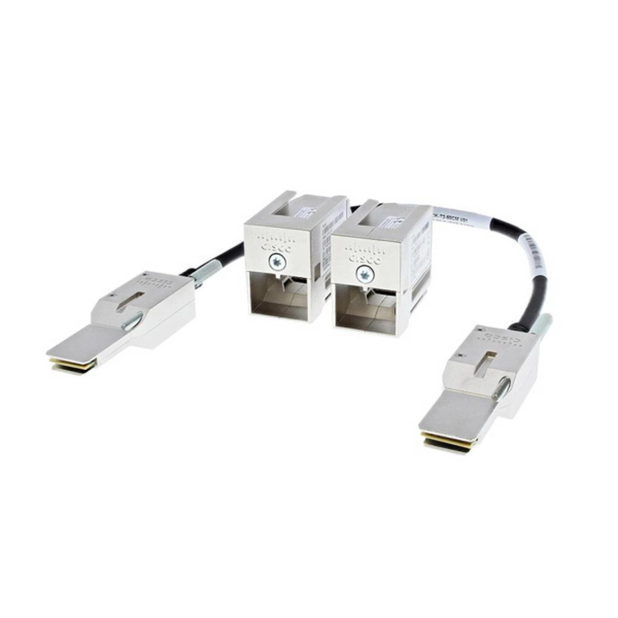 CISCO Catalyst 9300L Stacking Kit: Two data stack adapters and one data stack cable, C9300L-STACK-KIT