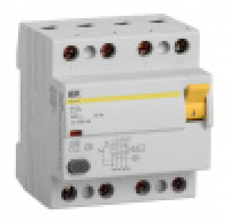 Выключатель дифф.тока УЗО IEK MDV10-4-025-300 ВД1-63 25A 300мА AC 4П 400В 4мод белый (упак.:1шт)