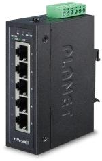 ISW-500T коммутатор для монтажа в DIN рейку PLANET. IP30 Compact size 5-Port 10/100TX Fast Ethernet Switch (-40~75 degrees C)PLANET