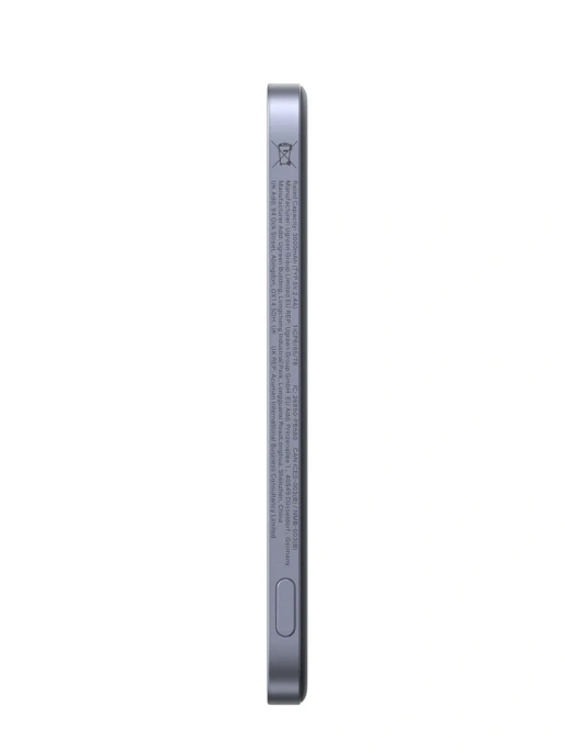 Внешний аккумулятор UGREEN PB580 75984B MagFlow Air Ultra-Slim Magnetic 5000mAh Wireless 15W Power Bank. Цвет: серый космос