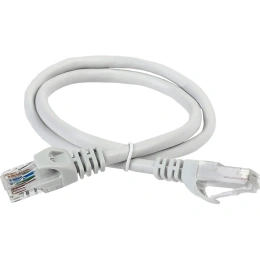 Патч-корд ITK PC01-C5EU-1M UTP RJ-45 вил.-вилка RJ-45 кат.5E 1м серый ПВХ (уп.:1шт)