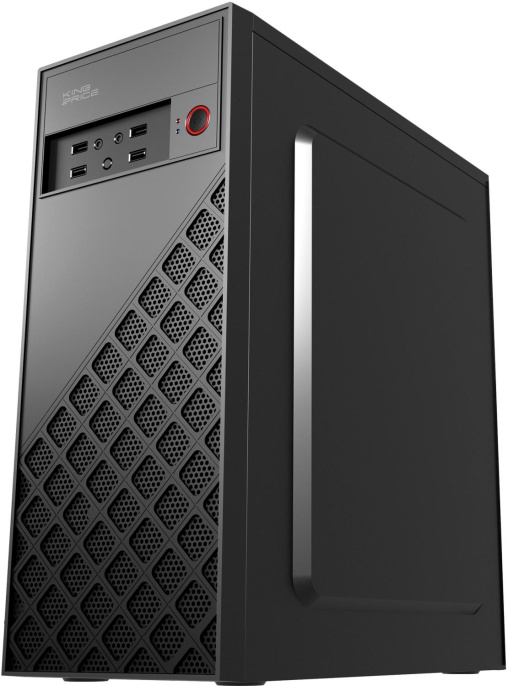 Корпус ATX KINGPRICE KPCC-MD203, Midi-Tower, без БП,  черный