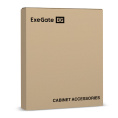 Полка выдвижная 19" ExeGate ECSS-FS800-B (перфорированная, глубина 475мм, крепление 19" 1U, для напольных шкафов и стоек глубиной 800мм/1000мм, нагрузка до 40кг, цвет черный RAL 9004) EX301147RUS