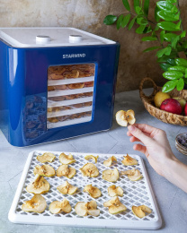 Сушилка для овощей и фруктов STARWIND SFD6431,  синий,  6 поддонов