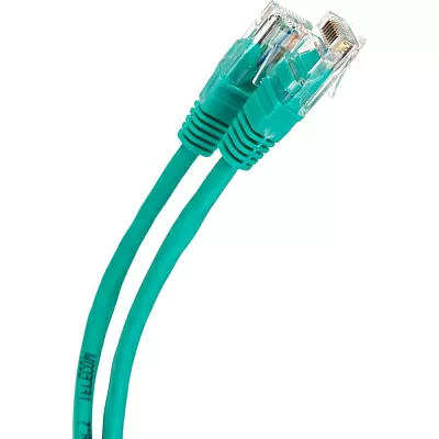 Telecom Патч-корд UTP кат.5е 0,5м зеленый [NA102-G-0.5M]