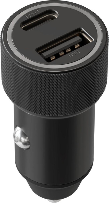 Автомобильное зарядное устройство Wiiix UCC-4-2-15, USB + USB type-C, 3A, черный