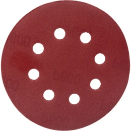 Лист шлифовальный 5 шт; 125 мм; 8 отверстий; Р600 REDVERG 920541 6624190