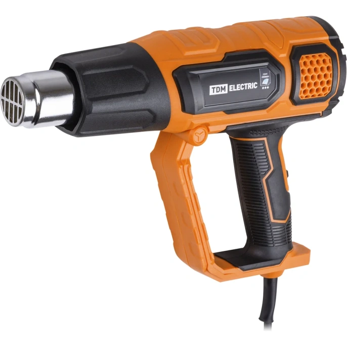 Технический фен TDM ELECTRIC тф-02 алмаз, 2000 вт, 2 режима, 50-600 c, кейс SQ1029-0102