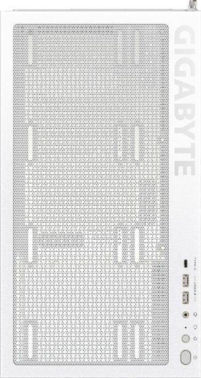 Корпус для ПК Gigabyte C500PI ST White, MidTower, ATX, Panoramic, USB-C x1, USB 3.0 x2, Audio I/O, Black, VGA 410mm, TG GB-C500PI ST