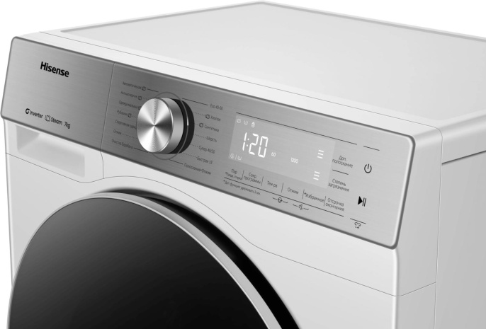 Стиральная машина Hisense WF5S7041BW3 класс: A загр.фронтальная макс.:7кг белый инвертор