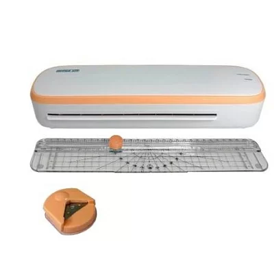 Ламинатор Office Kit L2307R белый/оранжевый A4 (60-125мкм) 27.8см/мин (2вал.) лам.фото