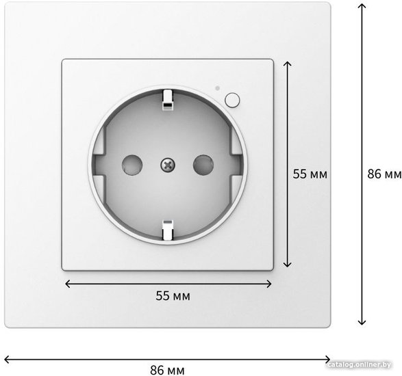 Умная розетка Aqara Wall Outlet H2 EU белый (WP-P01D)
