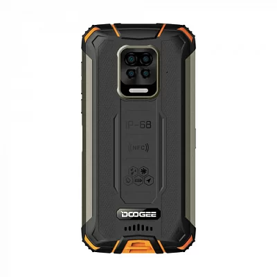 Смартфон Doogee Doogee S35 Fire Orange, 5.71” 720 x 1520 пикселей, 4 x Cortex - A53 1.8 ГГц+4 x Cortex -A73 1.5 ГГЦ, 8 Core, 4GB RAM, 64GB, up to 256GB flash, 16 МП+8МП+ 8 МП + 2 МП/16Mpix, 2 Sim, 2G, 3G, LTE, BT, Wi-Fi, NFC, GPS, Type-C, 10050 мА·ч, Andr