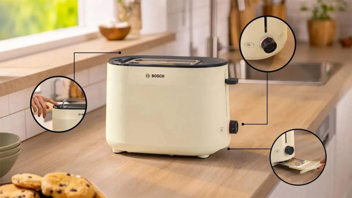 Тостер Bosch TAT2M127,  бежевый