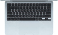 Ноутбук Apple MacBook Air A3240 M4 10 core 16Gb SSD256Gb/8 core GPU 13.6" Liquid Retina 2560x1664 macOS lt.blue WiFi BT Cam Z1H70002S MC6T4 (Z1H70002S(MC6T4))