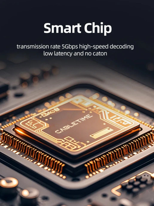 Адаптер видеозахвата CABLETIME CB65G (CT-ACHC3-AG) USB 3.0 A+C на HDMI  4K/60Hz