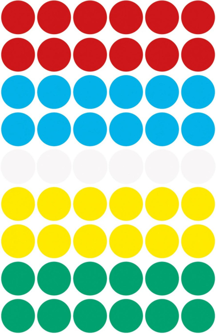 Этикетки Avery Zweckform 3088, универсальная, 5л, 70г/м2, ассорти, 54шт