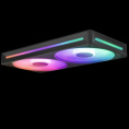 Кулер для корпуса ПК/ Case Cooler NZXT F240 RGB Core 120x120x25mm, 4-pin PWM, RGB, 75.12CFM, 30dBA, 2400RPM, Black, Single-Frame RGB Fan Unit RF-U24HF-B1