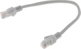 Патч-корд PREMIER PP12-0.25M литой (molded), UTP, кат.5E, 0.25м, 4 пары, 26AWG,  алюминий омедненный,  многожильный,  серый