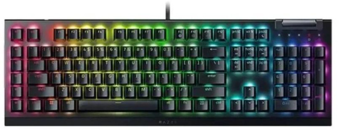 Клавиатура Razer BlackWidow V4 X механическая черный USB Multimedia for gamer LED RZ03-04702500-R3R1 кабель 2м