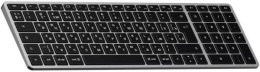Клавиатура беспроводная Satechi Slim X2 Bluetooth Keyboard - русская раскладка. Цвет: серый космос (ST-BTSX2M-RU)