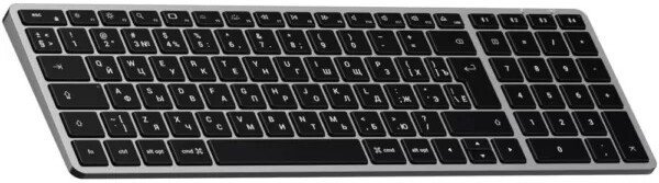 Клавиатура беспроводная Satechi Slim X2 Bluetooth Keyboard - русская раскладка. Цвет: серый космос (ST-BTSX2M-RU)