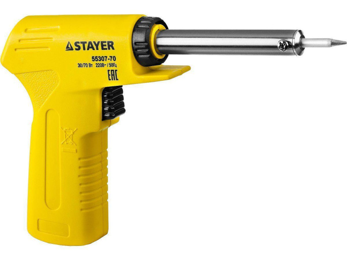 Паяльник Stayer Мастер 55307-70,  электрический,  70Вт