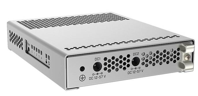 Управляемый коммутатор 3-го уровня Mikrotik CRS305-1G-4S+IN настольный, матрица 82 Гбит/с, 1xGbit, 4xSFP+, PoE