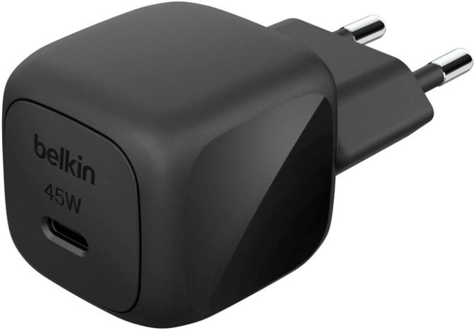 Сетевое зарядное устройство Belkin Boostcharge Compact Wall Charger 45W USB-C PD With PPS. Цвет: черный (WCA013kqBK)