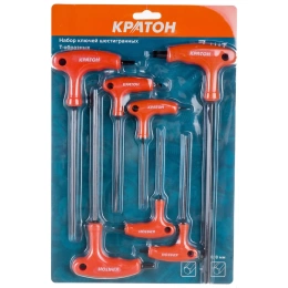 Набор шестигранных Т-образный ключей 7 штук Кратон INDUSTRIAL 2 19 04 001