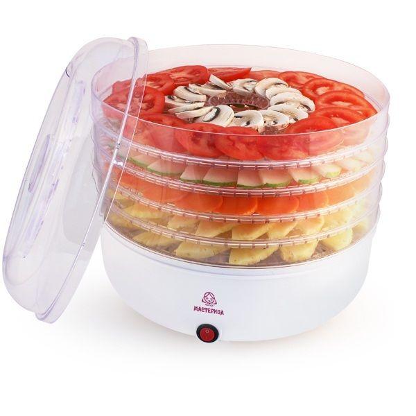 Сушка для фруктов и овощей Мастерица СШ-0305 5под. 150Вт белый