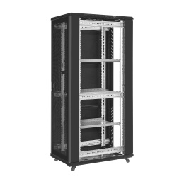 Шкаф телекоммуникационный 19" напольный 42U ExeGate EC-FS-42U.600.1000.G.V.BLACK (EX300278RUS)