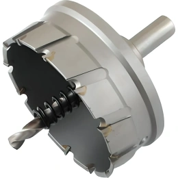 Сверло корончатое кольцевое по металлу в сборе 19x10 мм, Т15К6, сверло 6 мм, ц/х 10 мм TLX 70618