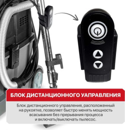 Пылесос P.I.T. PVC40-C (строительный, электрический, 1600Вт, розетка 2кВт, коннектор, 40л, сух/мокр)