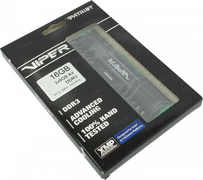 Модуль памяти Patriot Viper PV316G160C0K DDR3 DIMM 16Gb KIT 2*8Gb PC3-12800 CL10