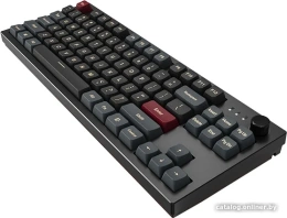 Клавиатура Montech MKey TKL Darkness MK87DR / игровая / механическая / Gateron G Pro 2.0 Red - линейные свитчи 45гр. / пластик - PBT / MDA профиль кейкапов / регулируемая RGB 18 режимов / подключение USB-A / тихий клик / 87 клавиш TKL