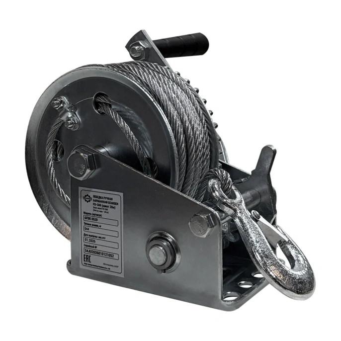 Ручная барабанная лебедка GEARSEN FD 1,0т 10м GFDK 1110