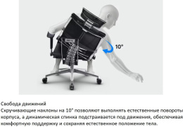 Кресло руководителя МЕТТА Yoga Spine Triumph B2 (Черный CC.50.15.13A), экокожа/сетка, до 150кг, синхромеханизм, регулируемые 6D подлокотники,  черный