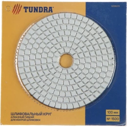 Алмазный гибкий шлифовальный круг Черепашка (100 мм; № 1500) для мокрой шлифовки ТУНДРА 5099274