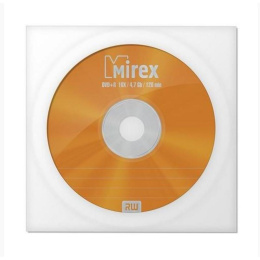 Диск DVD+R 4.7Gb 16x Mirex конверт UL130013A1C